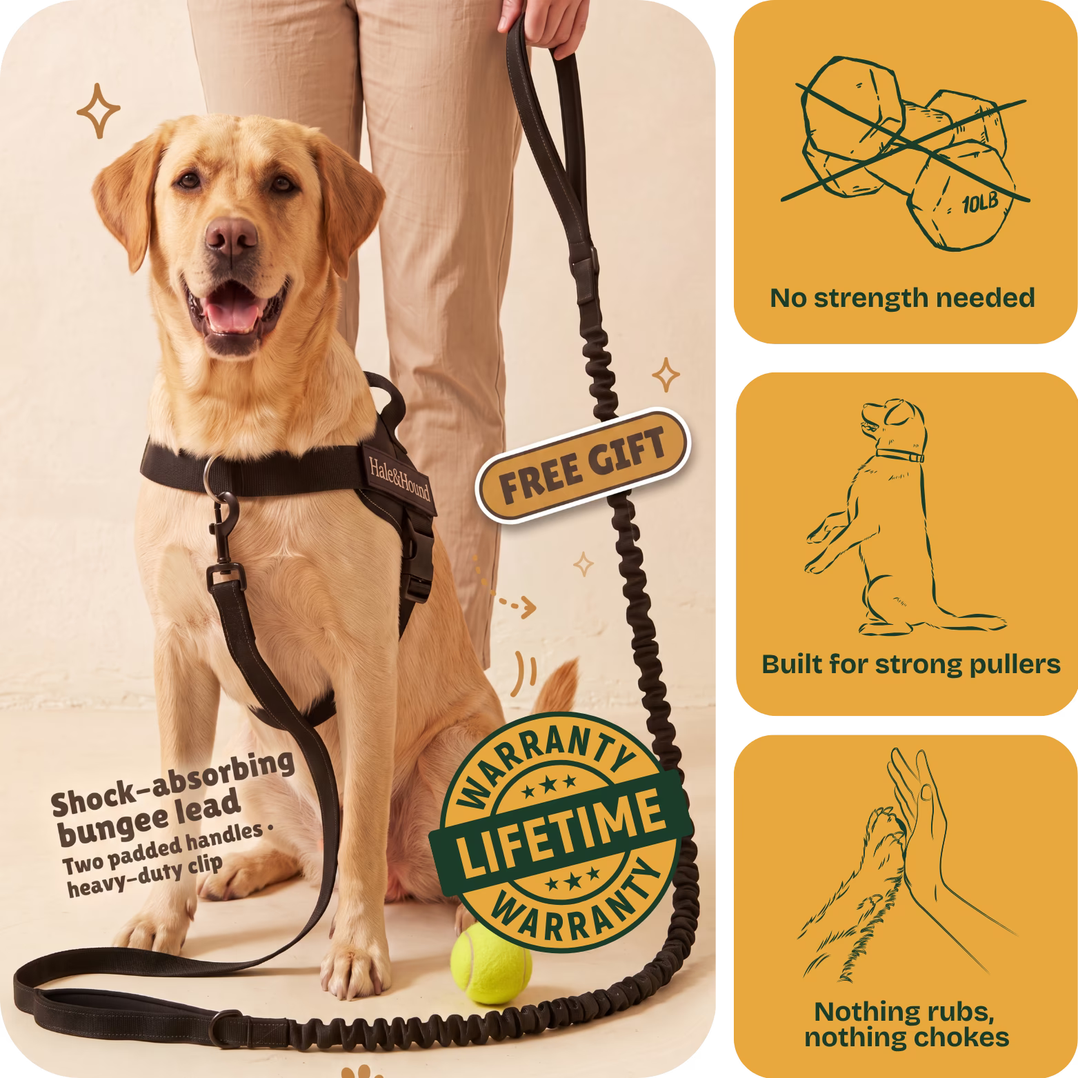Hale&Hound No Pull Dog Harness