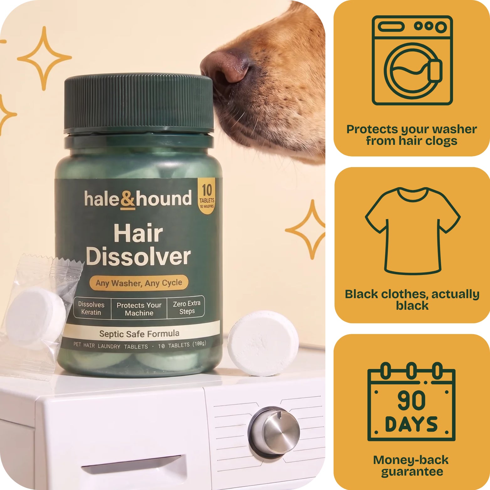 Hair Dissolver | Pet Hair Laundry Tablets
