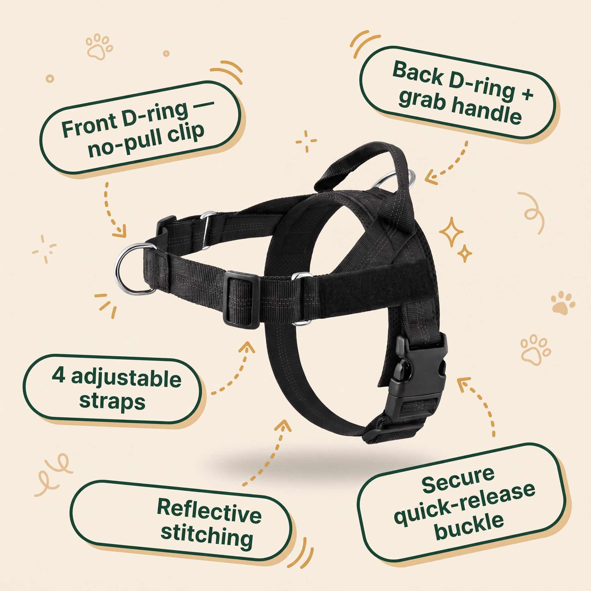 Hale&Hound No Pull Dog Harness