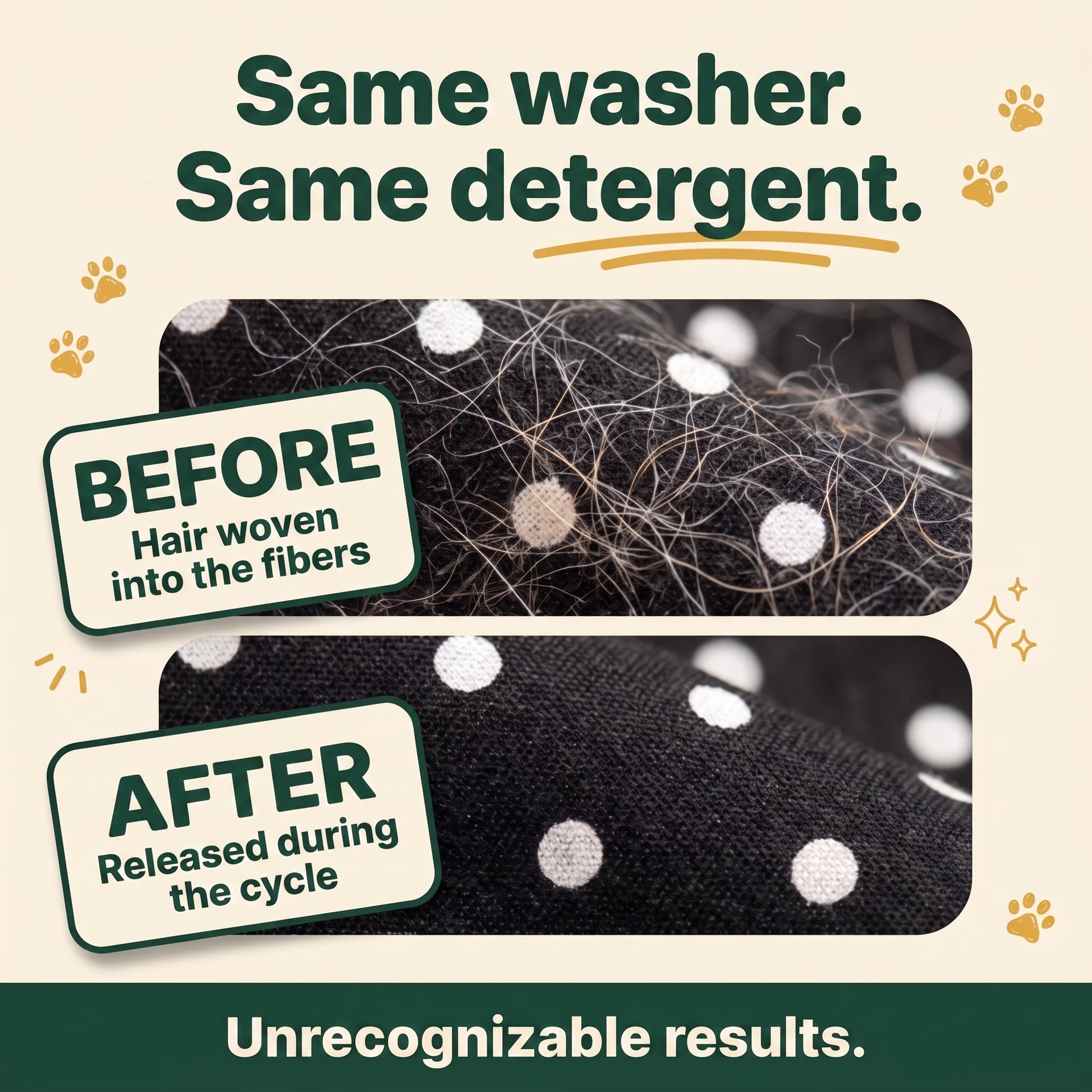 Hair Dissolver | Pet Hair Laundry Powder for Dogs & Cats